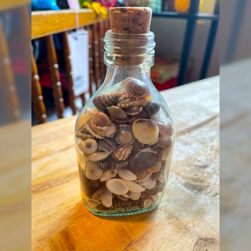 Seashells in a jar